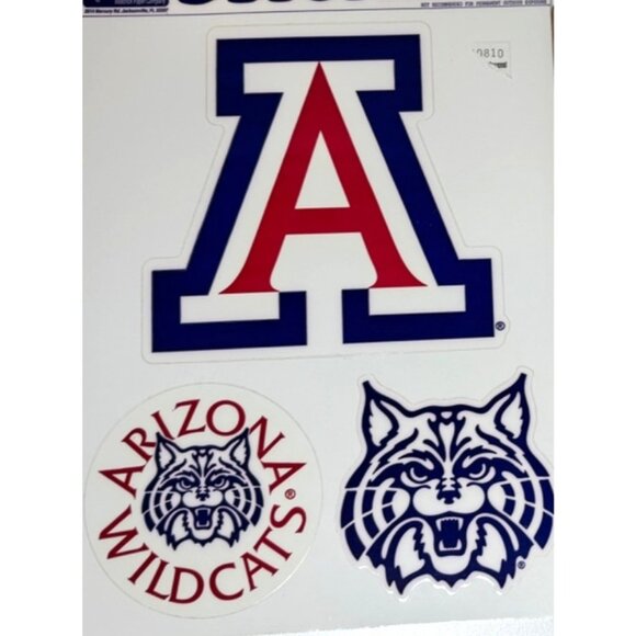 University Of Arizona Wildcats Team Stickers Set Car Decal - Picture 3 of 3